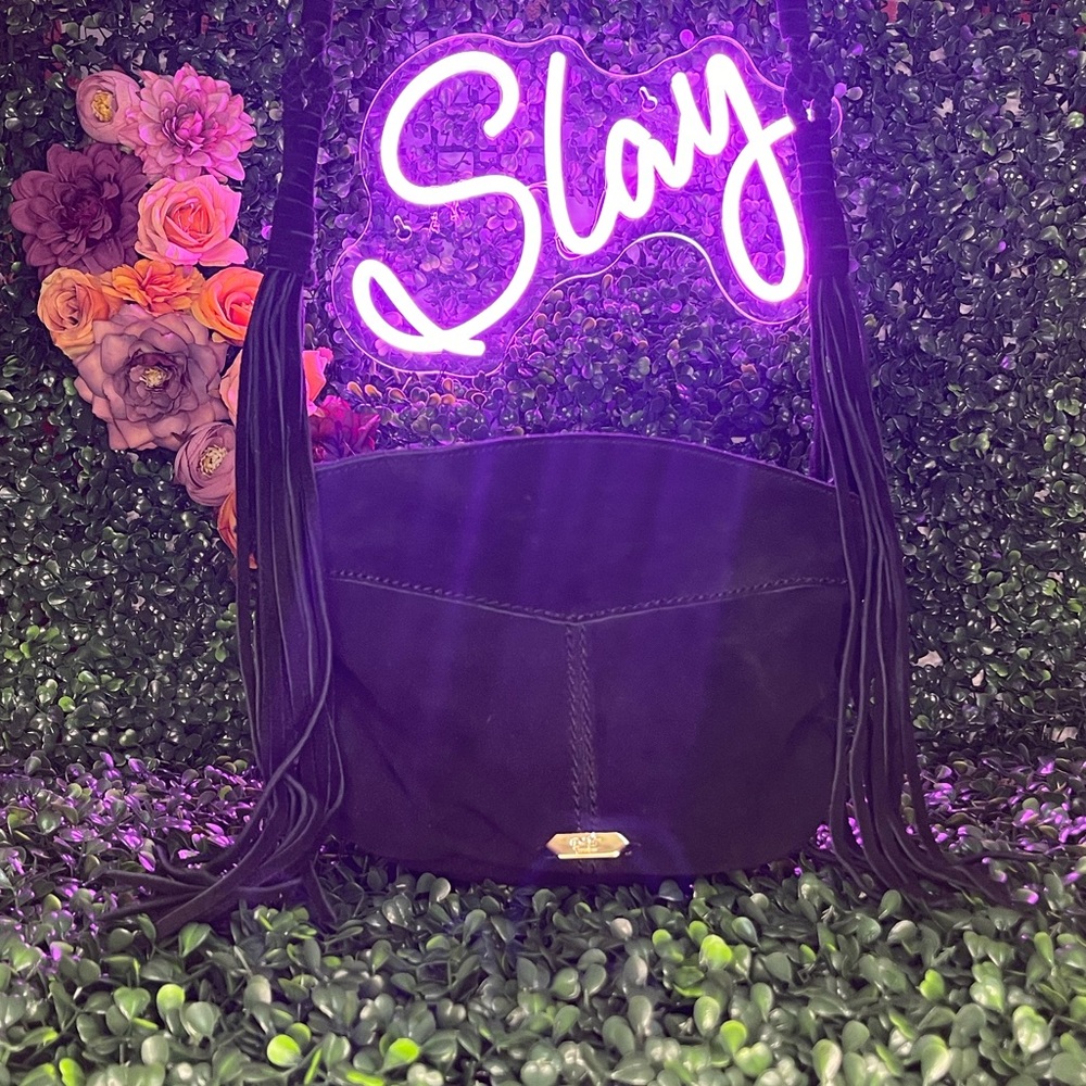 NWOT Dolce Vita Black Suede Crossbody